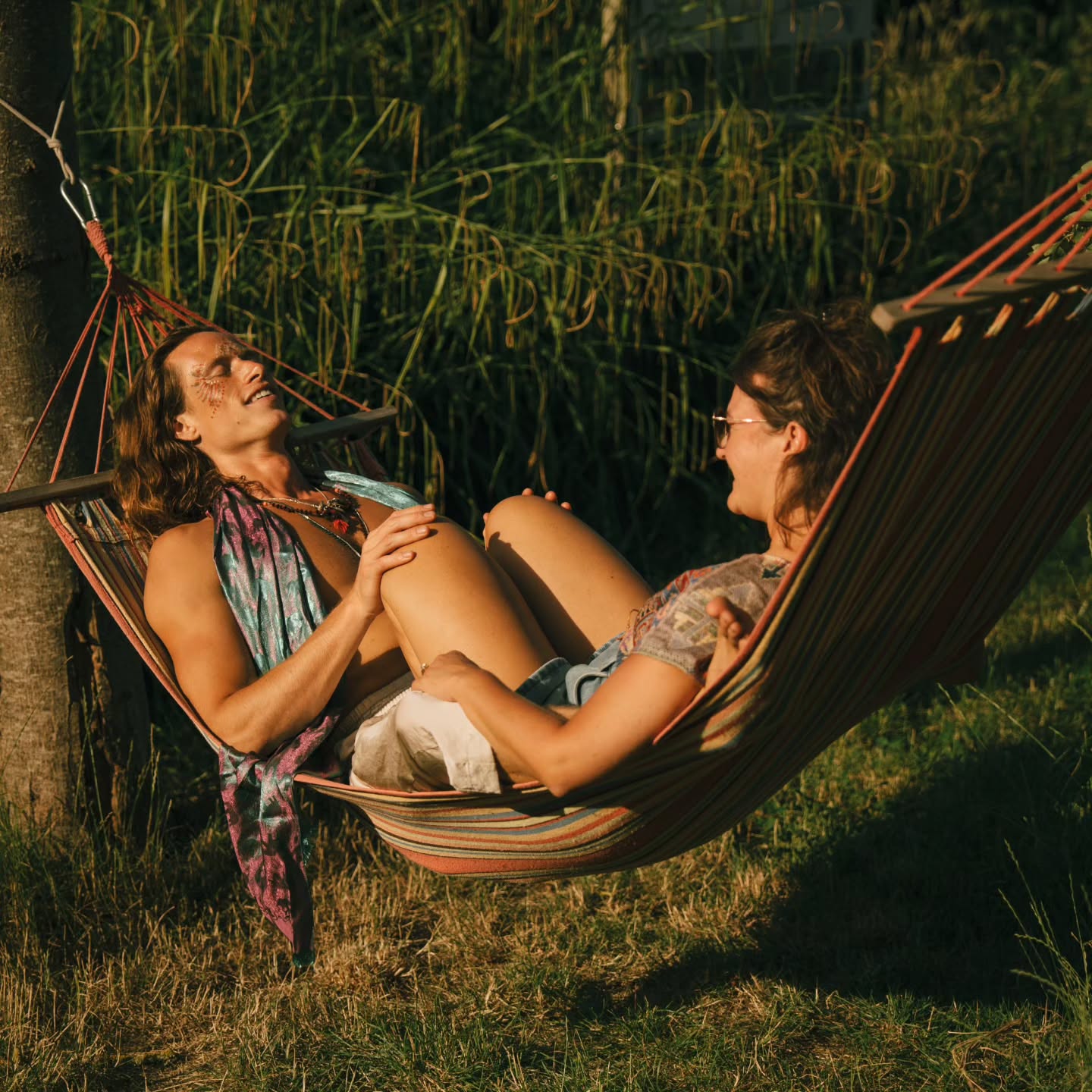 Relaxed hammock moment at Shamballa
